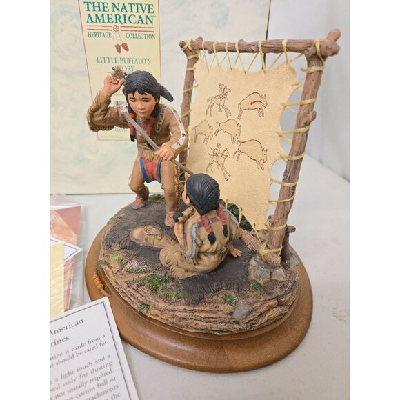 The Native American Heritage Collection Little Buffalos Story Figurine - Picture 3 of 6